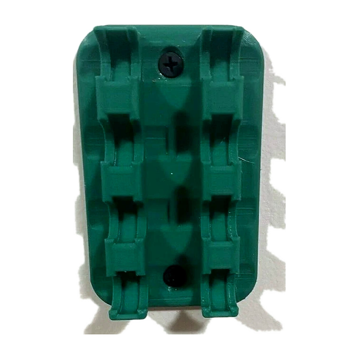 Green shell holder rack, front view