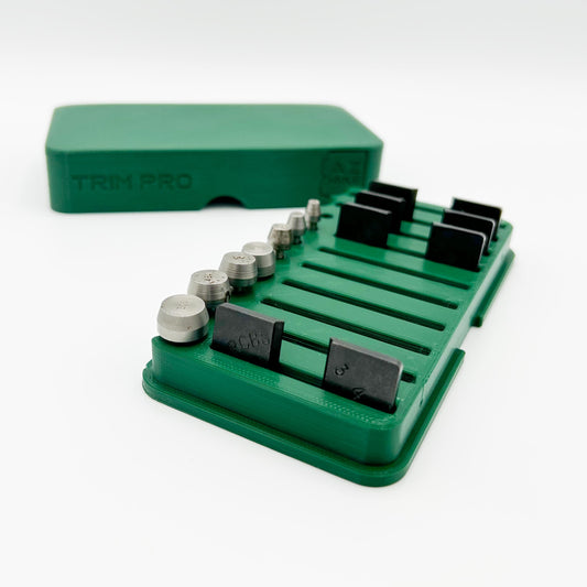 Multipurpose Shell Holder and Pilot Rack with Protective Lid – Compatible with RCBS Trim Pro