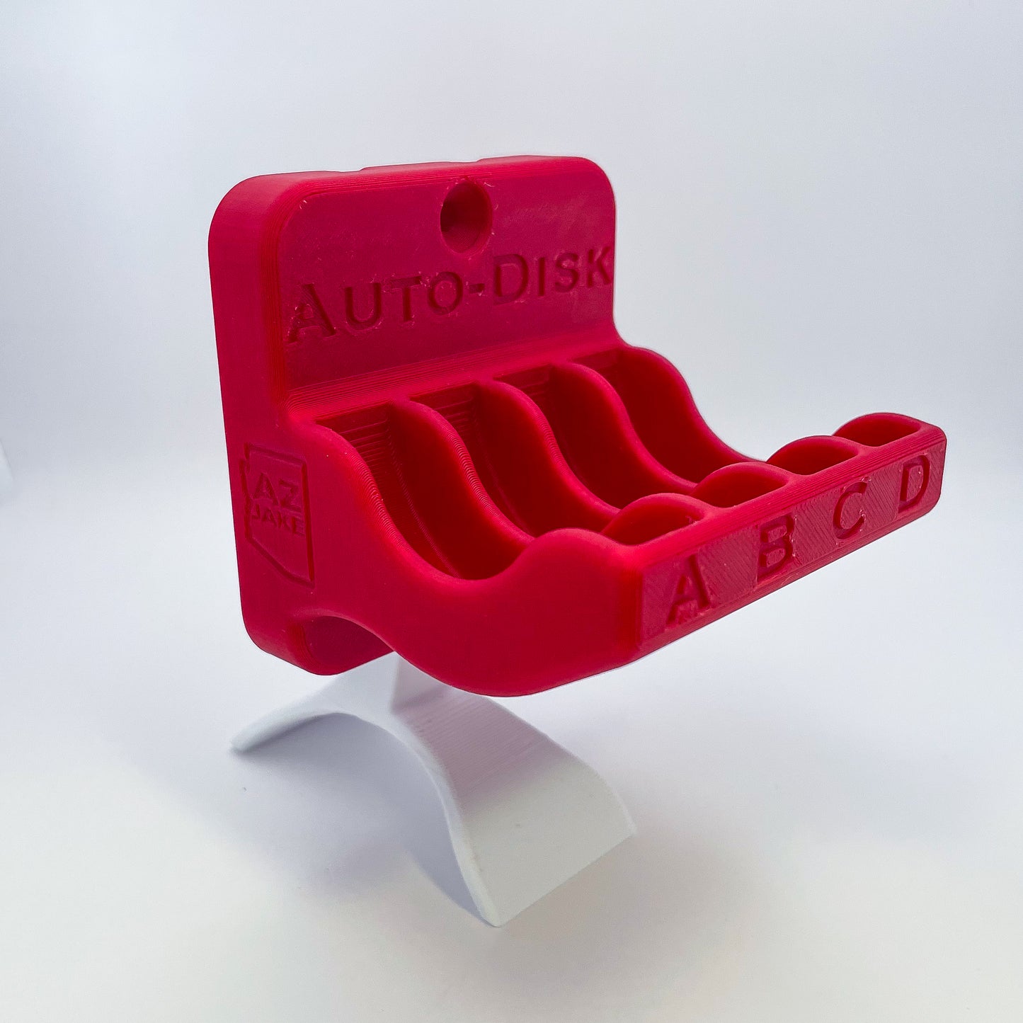 Bench/Shelf Top or Wall Mounted Holder for Lee Precision AUTO DISK holds 4 disks