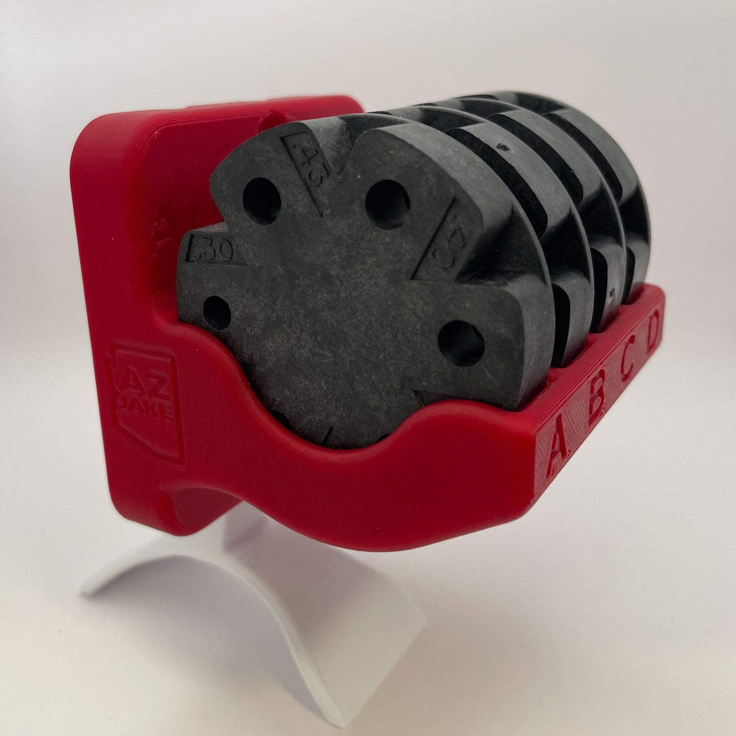 Bench/Shelf Top or Wall Mounted Holder for Lee Precision AUTO DISK holds 4 disks