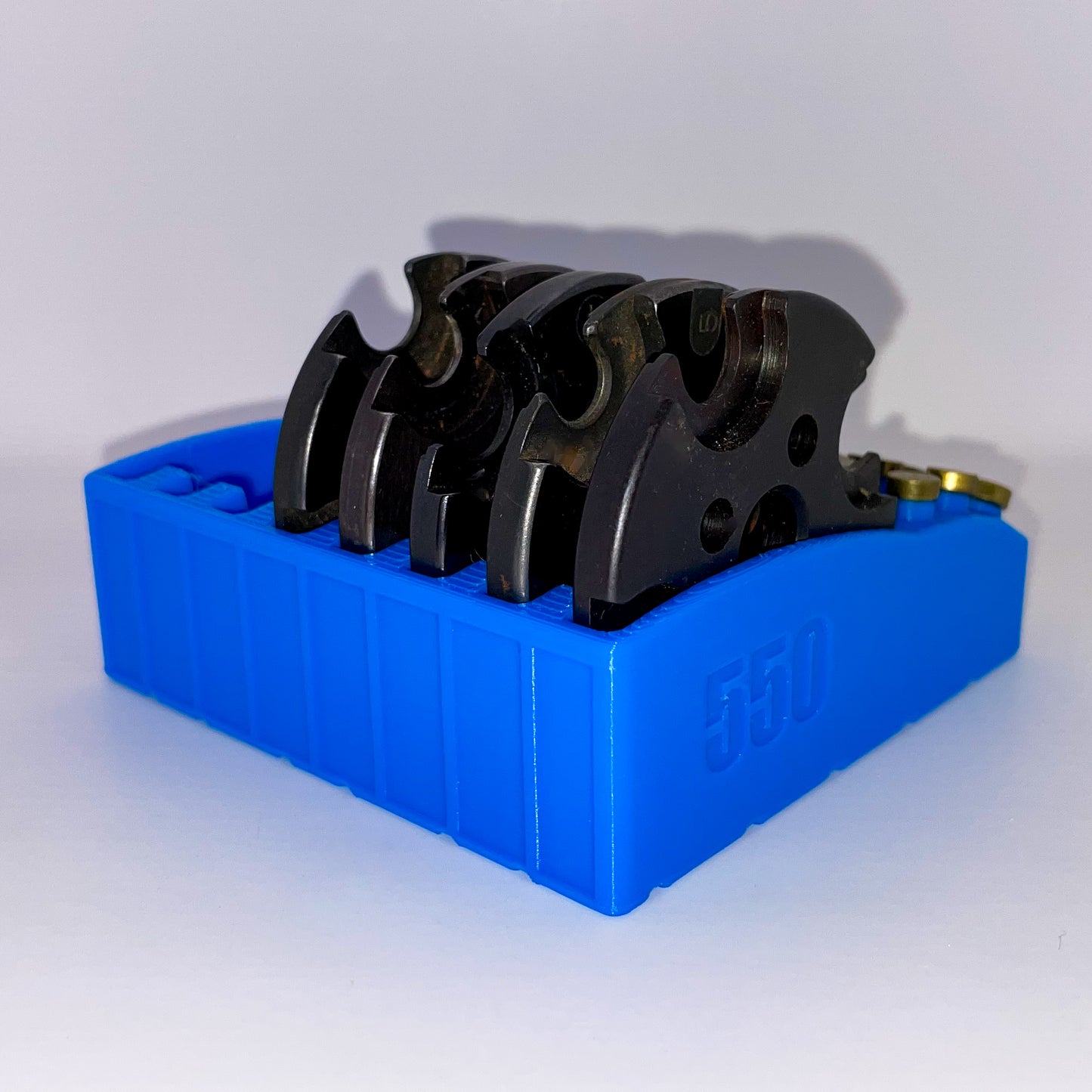 Shell Plate and Locator Pin Holder for Dillon 550 Caliber Conversion Kits