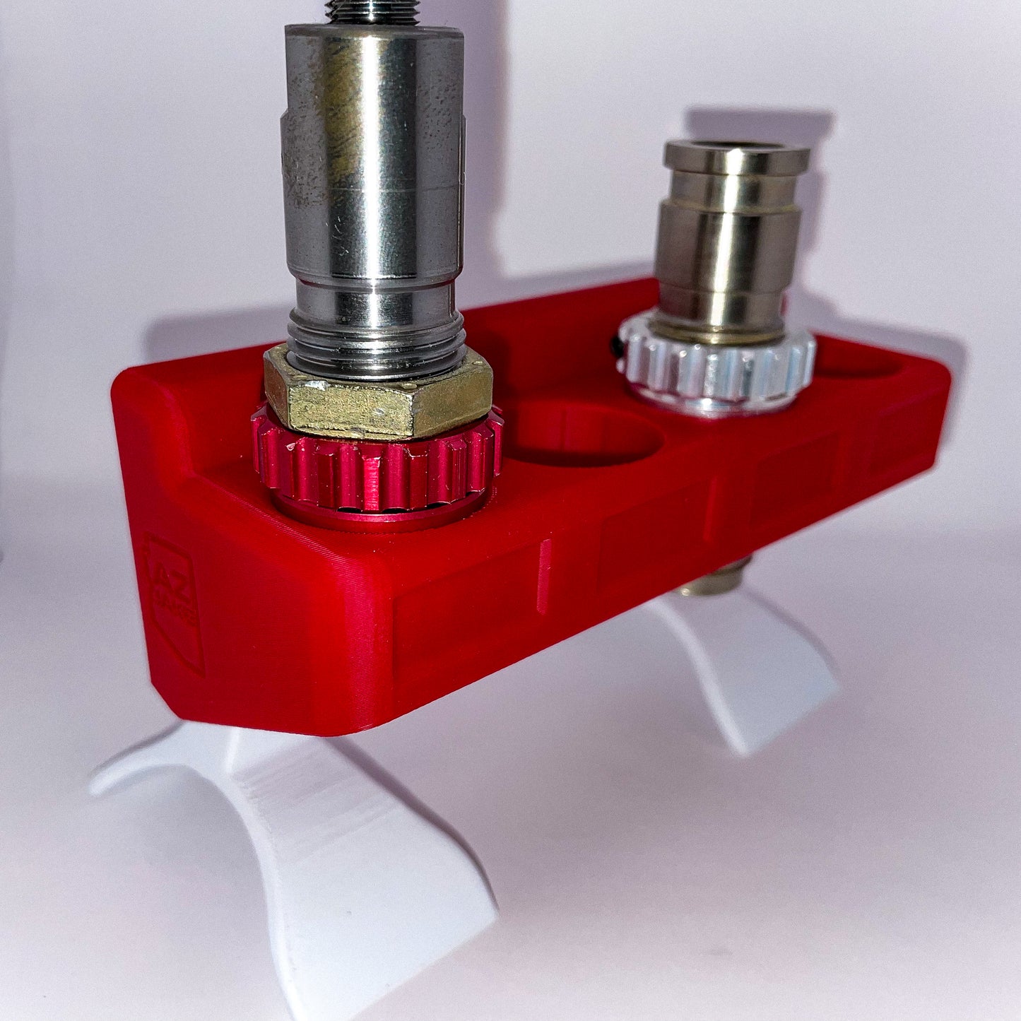 Horizontal 4-Die Storage Rack for LEE or Hornady Quick Change Bushings - 3D Printed