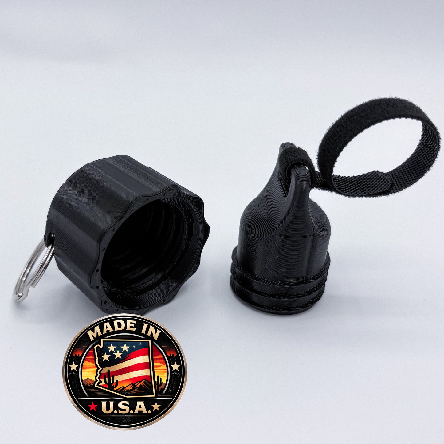 Propane Tank Cap & Hose Plug Set – OPD QCC1 – ABS – Made in USA – RV, BBQ, Overland