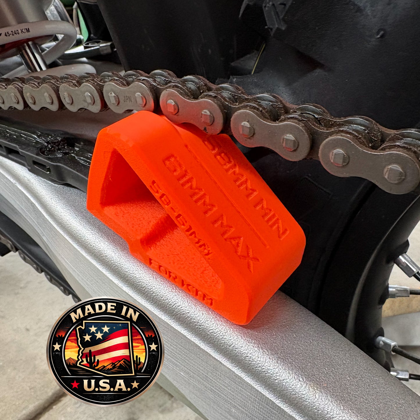 Chain Tension Go/No-Go Tool – 58–61mm Gauge for KTM, Husqvarna & GasGas (2023–2026)