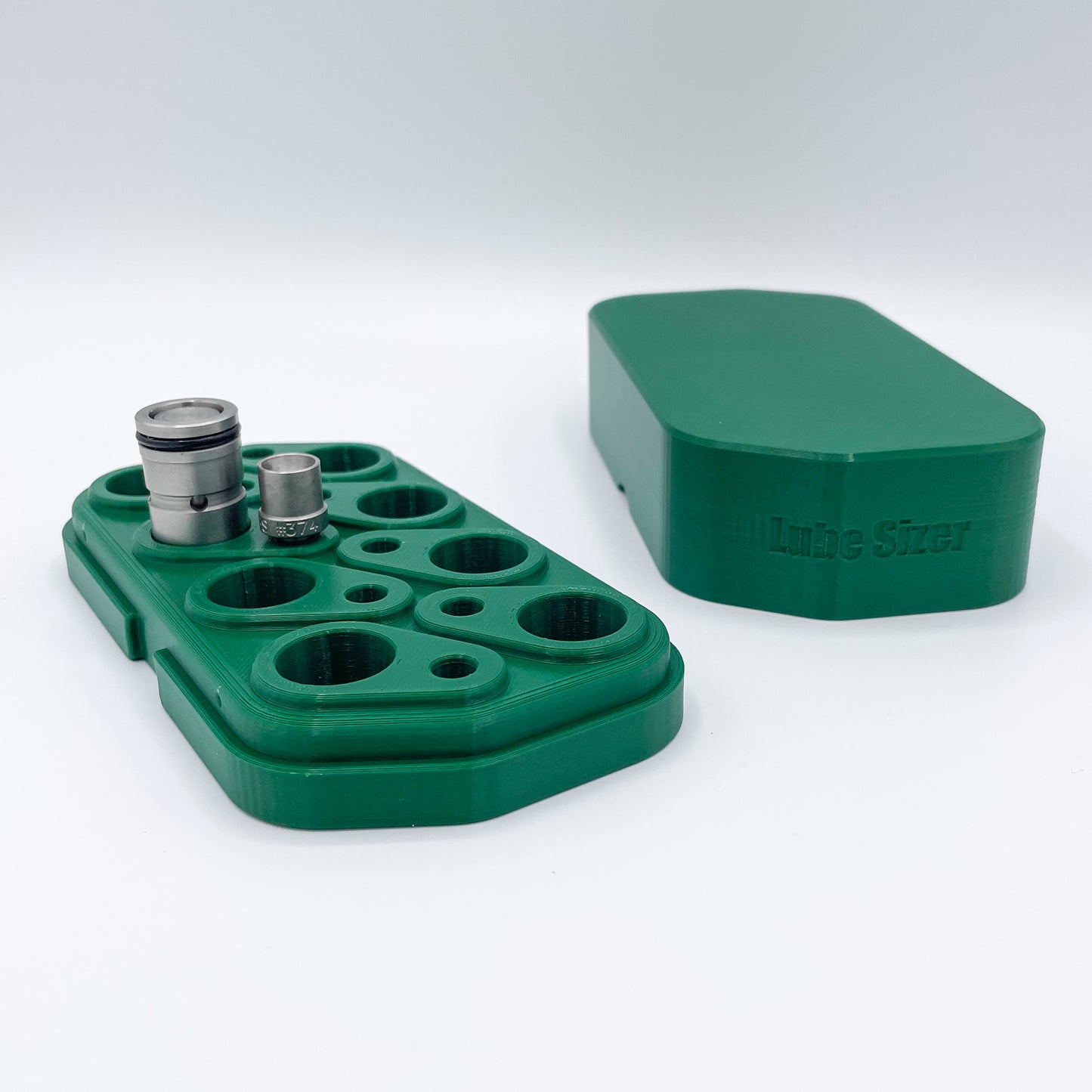 8-Die & 8-Punch Lube Sizer Organizer with Lid for RCBS Lube-A-Matic & Lyman