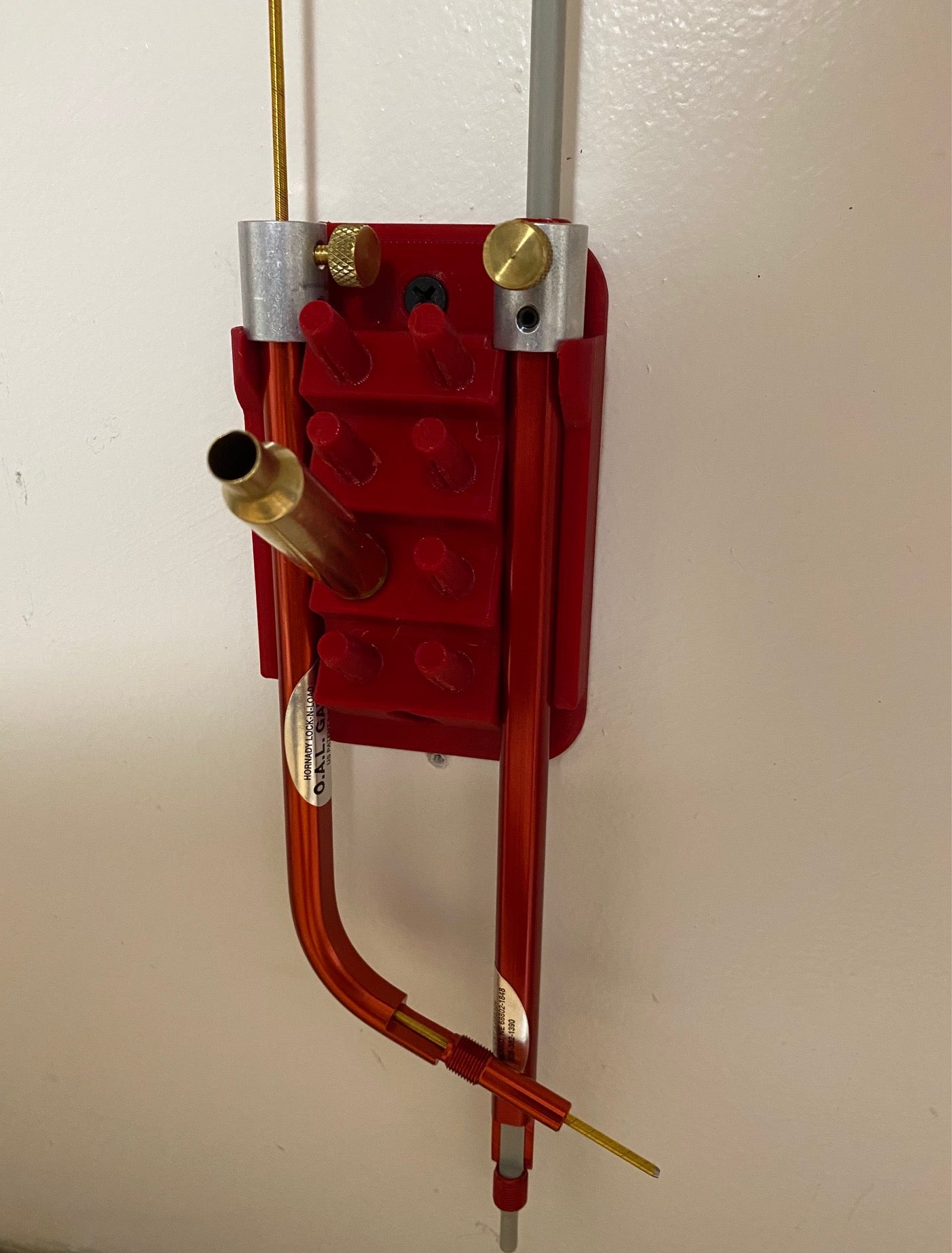 Wall-Mount OAL Gauge & Modified Case Rack – Compatible with Hornady (2 Styles)
