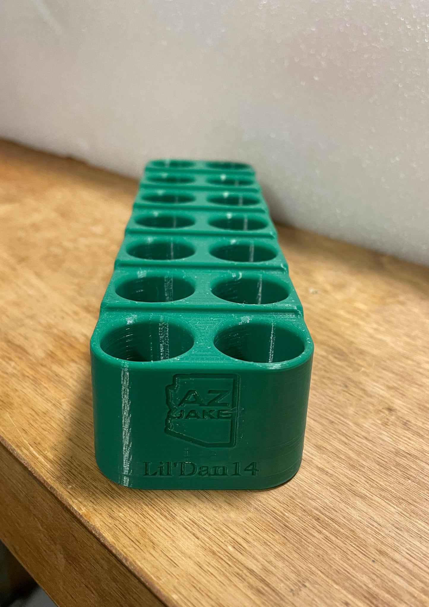 Rack for RCBS Little Dandy Rotors holds 14 Wall or Bench Organizer